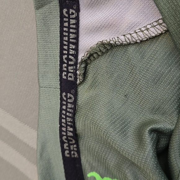 Browning Lightweight Tee short sleeves Green with Camo Design Men size XL - Picture 4 of 9